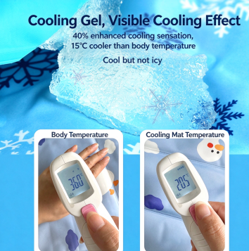 Rectangular gel cooling mat — view 5