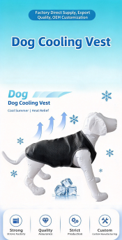 Pet cooling vest — view 3